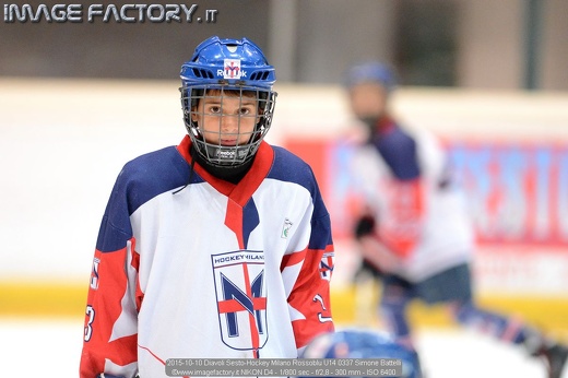 2015-10-10 Diavoli Sesto-Hockey Milano Rossoblu U14 0337 Simone Battelli